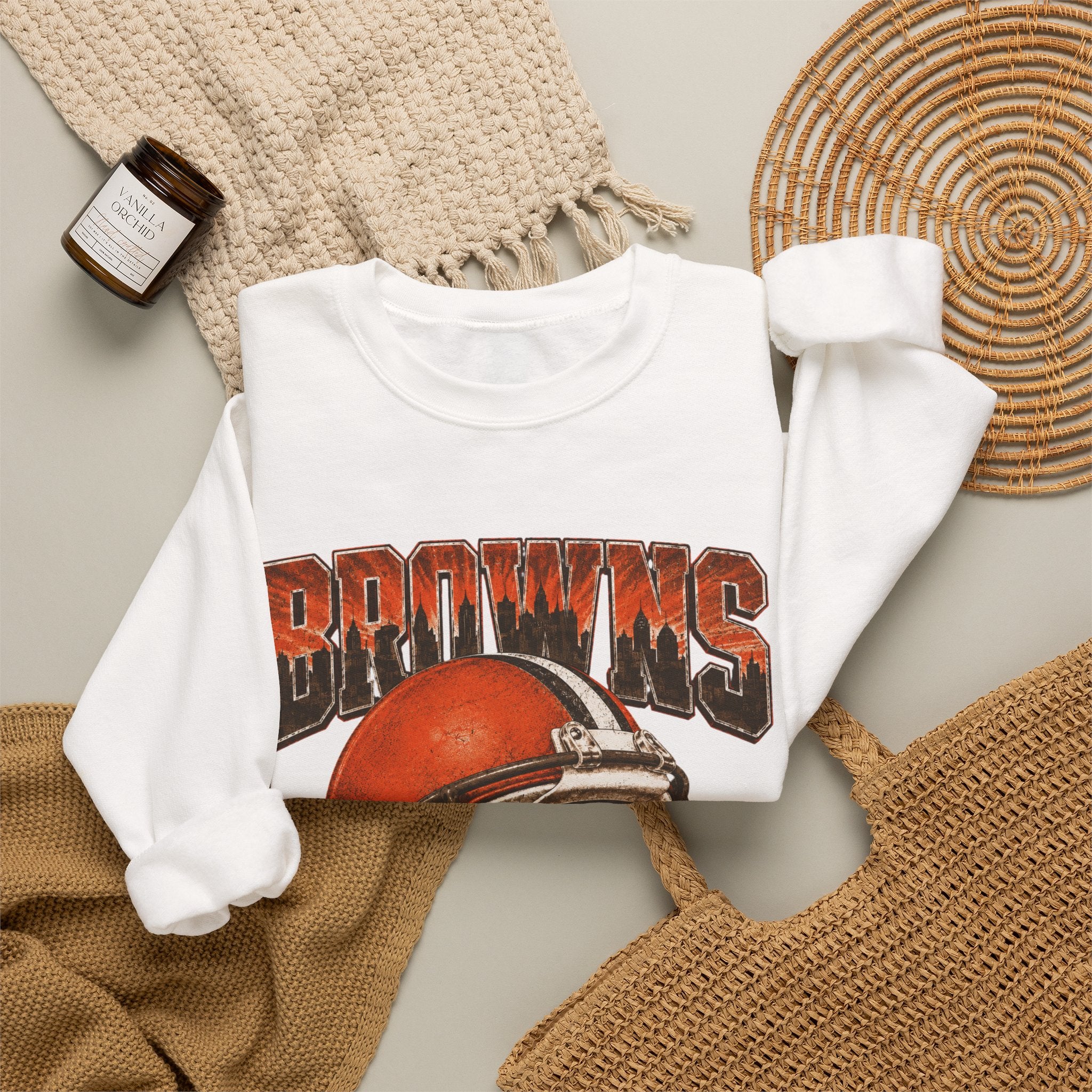 vintage helmet crewneck