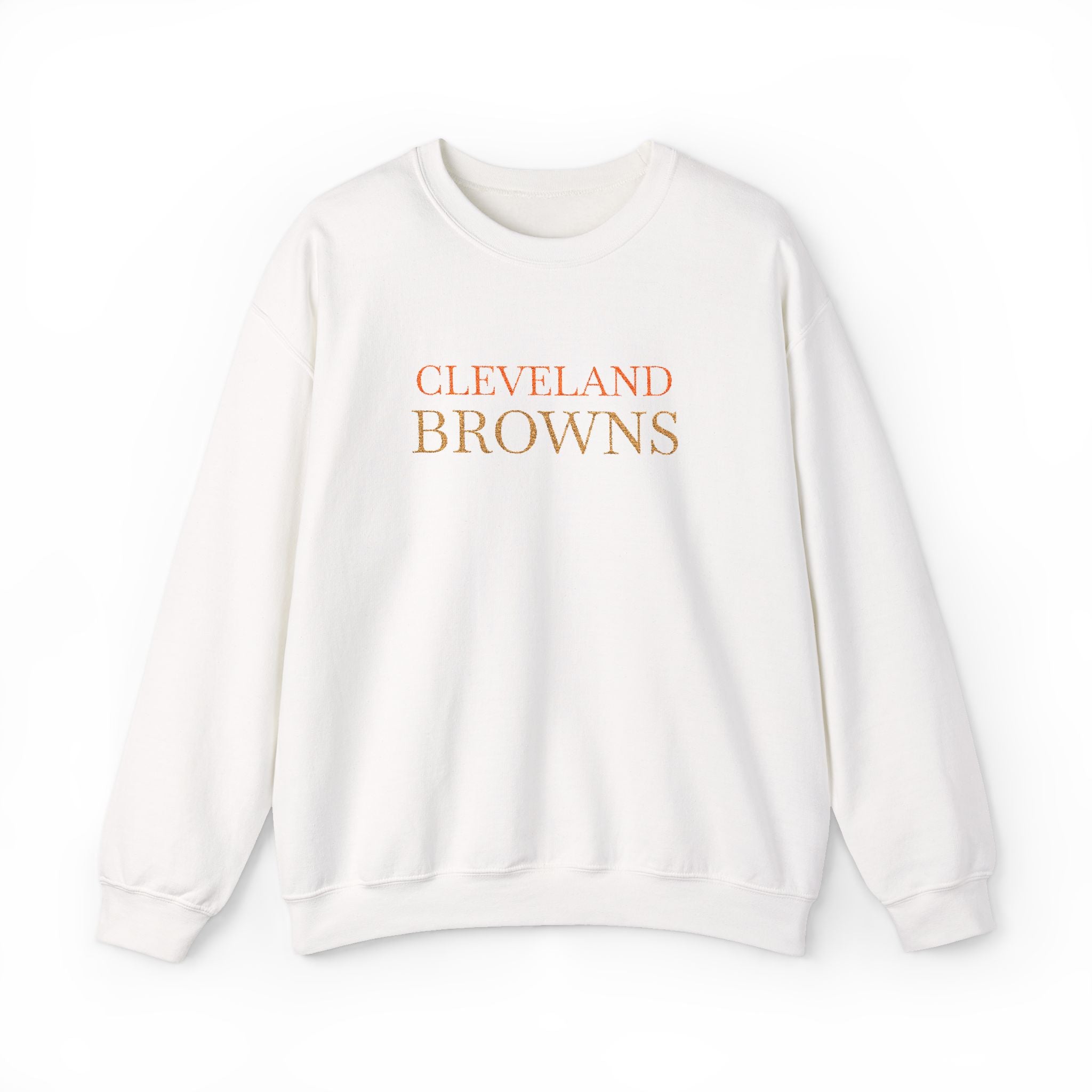 cleveland browns embroidered crew