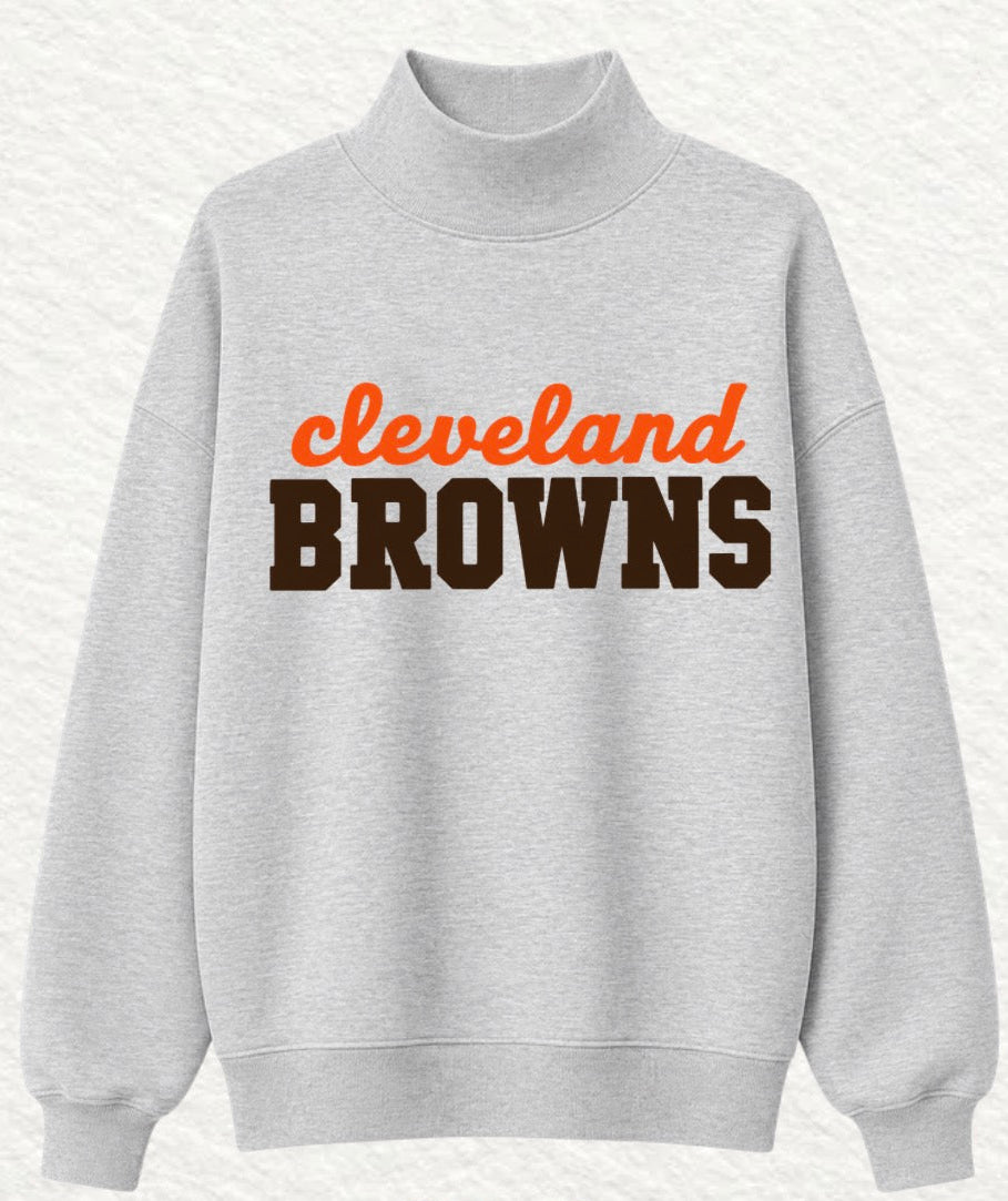 grey browns mockneck