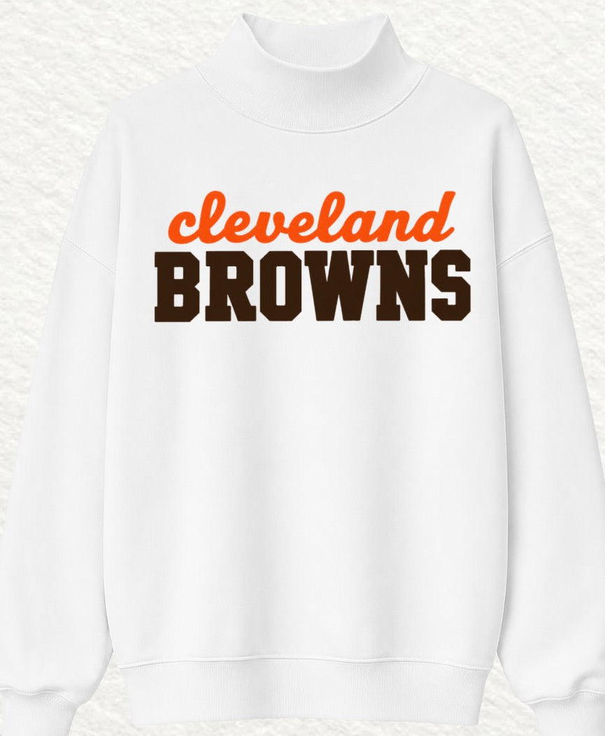 white browns mockneck